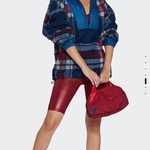 Adidas by Stella McCartney cropped shorts shiny leggings bike shorts small